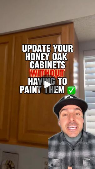 5.5K views · 628 reactions | How To Update Your Honey Oak Cabinets ✨ • • • • • Let’s talk about a real life situation for many homeowners. You have lived in or just purchased a home recently with the infamous honey oak kitchen cabinets. Now I won’t speak for everyone , but MOST homeowners immediate reaction to these cabinets isn’t very pleasant and they immediately want to rip them out or paint them a different color. What I’m here for today is to provide you with a few I’ve my personal insights on how to make these honey oak kitchen cabinets work for you , as opposed to you working for them. No need for excessive sanding or a demo crew, your kitchen renovation is just now getting started ✅ Let’s dive into color matching, backsplash, countertops, and even cabinet hardware 🙌🏼 • • • • • #k Pulls For Honey Oak Cabinets, Light Oak Kitchen Cabinets Black Countertops, Oak Trim Updating, Honey Oak Cabinets Flooring Ideas, How To Lighten Honey Oak Cabinets, Counter Tops With Honey Oak Cabinets, Honey Oak Cabinets Countertops, Update Kitchen With Oak Cabinets, Oak Cabinets With Black Hardware