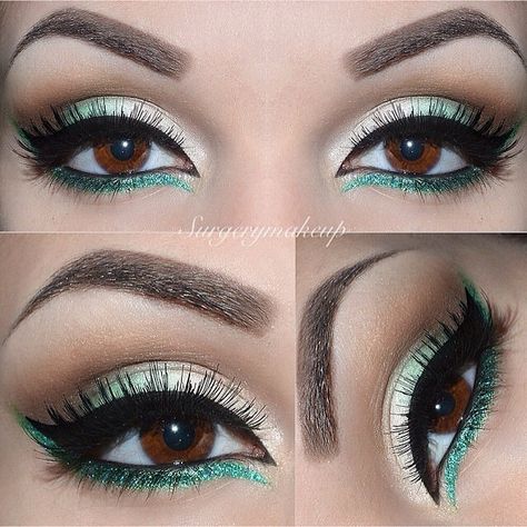 35.8k Likes, 280 Comments - Anastasia Beverly Hills (@anastasiabeverlyhills) on Instagram: “Beautiful look by @surgerymakeup ❤️❤️ you so much for sharing love  BROWS:  Brow Powder Duo in…” Super Bowl Makeup, Makeup Verde, Gold Eyeliner, Hazel Eye Makeup, Cute Eye Makeup, House Of Lashes, Orange Lips, Applying Eye Makeup, Make Up Inspiration