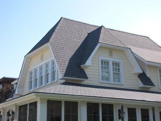 Barry's Big Blog of Building: Clipped Gable House Facelift, Hipped Roof, Building Types, Fibreglass Roof, Home Exterior Ideas, Roof Siding, House Addition, Tudor Revival, Construction Ideas