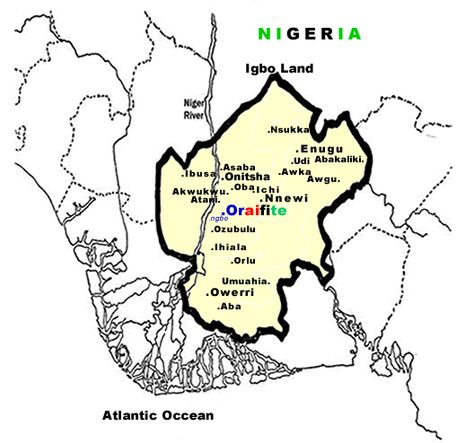 Map of Igbo Land within Nigeria in Africa Cross River, Language Teaching, The Map, To Speak, Bing Images, To Learn, Map, History