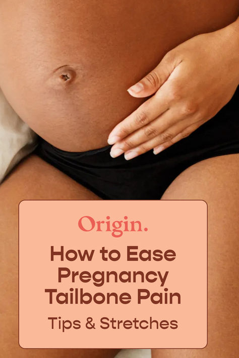 a pregnant woman with tailbone pain Tailbone Stretches, Pregnancy Safe Stretches, Back Pain Pregnancy Relief, Tailbone Pain Relief, Lower Back Pain Relief Pregnancy, Pelvic Pain During Pregnancy, Back Pain During Pregnancy, Pregnancy Stretches, Tailbone Pain