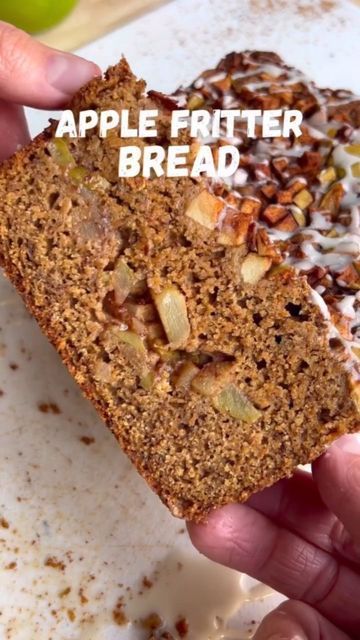 Vegan For A Week, Vegan Food Recipes, Vegan Recepies, Apple Fritter Bread, Apple Fritter, Plant Based Cookbook, Breakfast Bites, Apple Bread, Spelt Flour