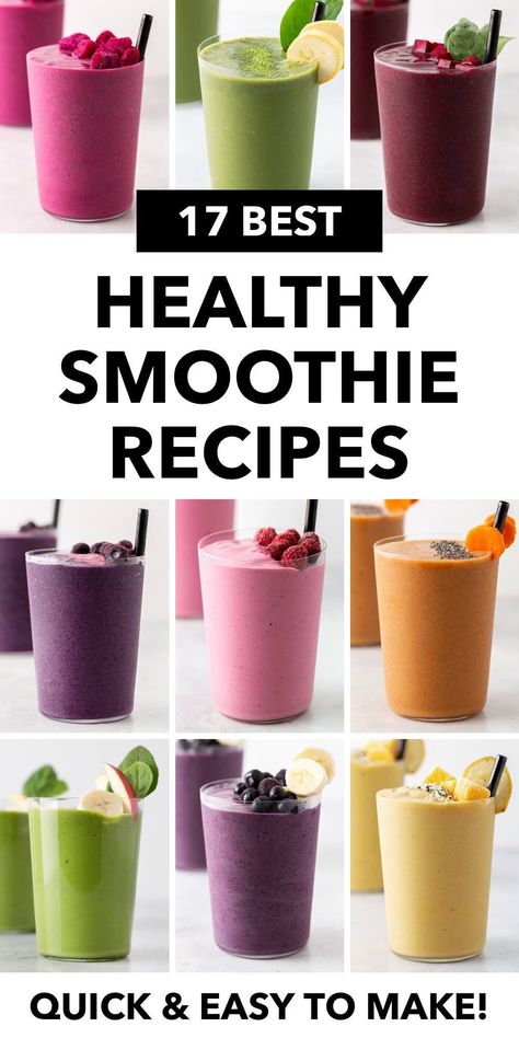 Magic Bullet Smoothie Recipes, Ninja Smoothie Recipes, Frozen Fruit Smoothie Recipes, Healthy Morning Smoothies, Blender Recipes Smoothies, Vitamix Smoothies, Nutribullet Smoothies, Best Healthy Smoothie Recipe, Blender Smoothie