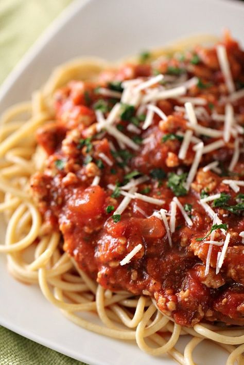 Ground Turkey Spaghetti, Crockpot Spaghetti Sauce, Slow Cooker Spaghetti Sauce, Turkey Spaghetti, Italian Meat Sauce, Slow Cooker Spaghetti, Meat Sauce Recipes, Spaghetti Sauce Recipe, Homemade Spaghetti Sauce