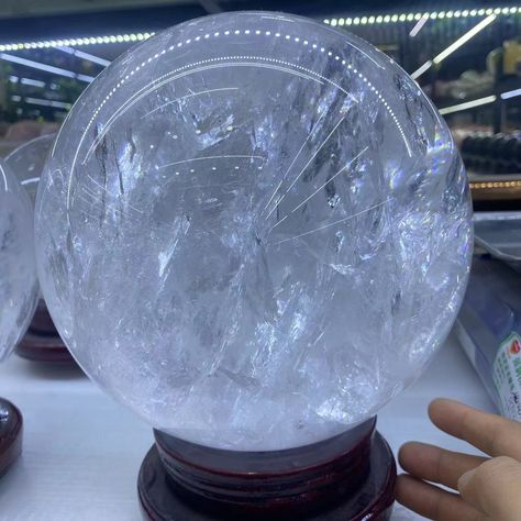 Large Natural Clear Quartz Ball Crystal Gem Quartz Sphere Reiki Healing Quartz Sphere, Reiki Healing, Crystal Gems, Clear Quartz, Reiki, Better Living, Healing, Gems, Crystals