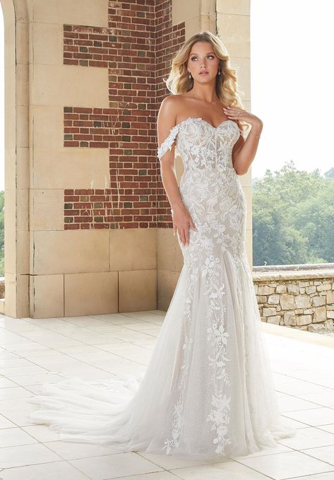 Diana Wedding Dress, Sheath Wedding Dress Lace, Godet Skirt, Dress Gallery, Perfect Wedding Dress, Bridal Wedding Dresses, Wedding Dress Styles, Bridal Boutique, Designer Wedding Dresses