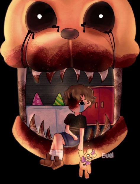 Cassidy Fanart, Crying Child Fnaf, Cc Afton, Fnaf Lore, Bear Roses, Fnaf Pfp, Evan Afton, Crying Child, Fnaf Wallpaper