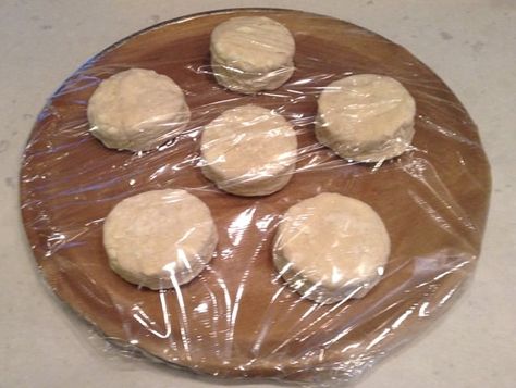 Biscuits are one of the quickest, easiest homemade breads to get from ingredients to table. Nothing needs to be room temperature (in fact, the colder the better!), and the dough doesnâ€™t need to rise before baking. However, that doesnâ€™t mean that I want to get out measuring cups and spoons on a Wednesday morning just to have a warm biscuit with breakfast. And honestly, biscuits donâ€™t reheat well at all, so using leftovers isnâ€™t a good option. The solution? Freezing the biscuits before ... Easy Biscuits, Frozen Biscuits, Homemade Breads, Homemade Bread Easy, Measuring Cups And Spoons, Biscuit Dough, Biscuits Easy, Homemade Biscuits, Wednesday Morning