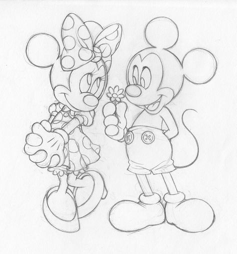 Cute Disney Sketches Easy, Chihiro Howe, Mickey Drawing, Disney Drawing Tutorial, Mickey Mouse Sketch, Minnie Mouse Drawing, Mouse Sketch, Hipster Drawings, Pencil Drawing Tutorials