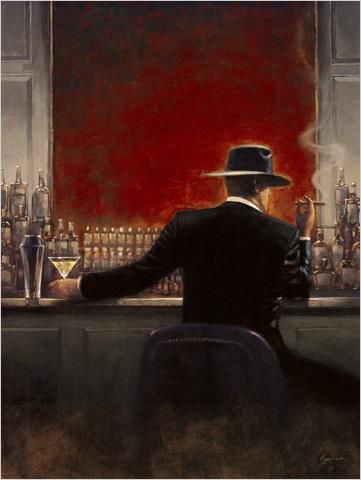 cigar bar Jack Vettriano, Canadian Fashion, Bar Poster, Cigars And Whiskey, Bar Art, Pulp Art, Humidor, Cool Posters, Paintings For Sale