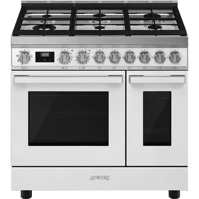 Smeg cookers with gas hob - Smeg - Technology with style Smeg Appliances In Kitchen, Appliances In Kitchen, Smeg Range, Kitchen Silver, Retro Fridge Freezer, Induction Range Cooker, Microwave Cooker, Electric Range Cookers, Smeg Appliances