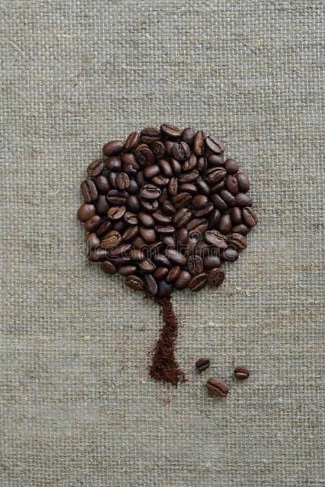 Coffee Bean Art, Roasted Beans, Coffee Tree, About Coffee, Brown Background, Beautiful Coffee, Coffee Bean, Coffee Beans, Burlap