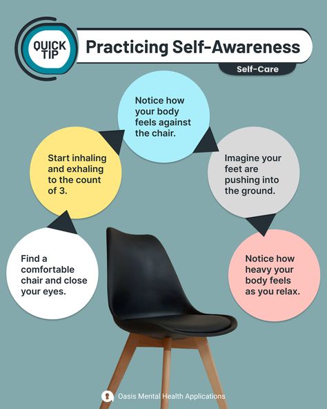 How self-aware do you feel you are? There are many self-awareness tools to help you develop self-awareness. One simple grounding technique is called the Grounding Chair. Give it a try! 🪑 #selfawareness #mindfulness #mentalhealth Health Application, Grounding Techniques, Self Awareness, Health Awareness, Do You Feel, Mental Health Awareness, Mindfulness, Tools, Feelings