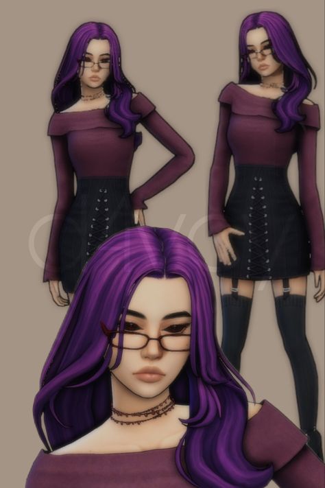 Sims 4 Cc Purple Clothes, Sims 4 Cc Hair Purple, Sims Cc Monster High, Sims 4 Cc Maxis Match Purple Hair, Sims 4 Cas Background Purple, Sims 4 Cc Monster High Clawdeen, Sims 4 Cc Monster High Draculaura Patreon, Escaping Reality, Ts4 Hair