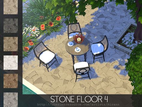 Stone Floor, Play Sims, Sims Building, Sims Community, Sims House, Electronic Art, Stone Flooring, Maxis Match, Free Sites