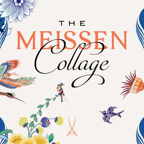 The Meissen porcelain manufactory is an embodiment of modern opulence and has – in its almost 310-year history – created truly masterful decors. “THE MEISSEN COLLAGE” draws on this rich archive and reinterprets some of its characteristic décor elements. Collage Drawing, Meissen Porcelain, Tableware Collection, Be Inspired, Old Things, Porcelain, Home Decor Decals, History, Tableware