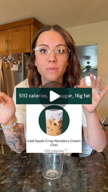 jenna_bariatricbestie on Instagram: "iced apple crisp chai AT HOME, but make it low sugar and high protein 😋🍎🥧 #proffee #dirtychai #starbucks #fallmenu #chailatte #proteincoffee #proteinshake #highprotein #lowsugar #healthyalternative #creatorsearchinsights #icedcoffeeathome #espresso #fitnessjourney #bariatric #wls #cleansimpleeats #skinnymixes @cleansimpleeats @skinnymixes" Chai At Home, Coffee Orders, Coffee Apple, Clean Simple Eats, Iced Coffee At Home, Protein Coffee, Fall Menu, Coffee Uses, Chai Latte