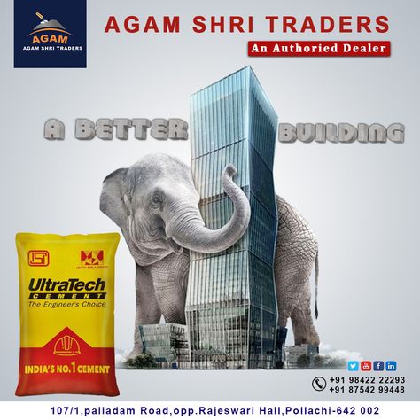 Agam Shri Traders A Better Building Call us: +91 98422 22293 / 87542 99448 #agam #agamcement #strong #cement #announcement #mealreplacement #positivereinforcement #cementerio #cemento #commencement #renforcementmusculaire #babyannouncement #productplacement #replacement #enhancement #publicserviceannouncement #semplicemente #cementery Public Service Announcement, Stone Chips, Positive Reinforcement, Sports Design, Baby Announcement, Social Media Post, Cement, Social Media, Marketing