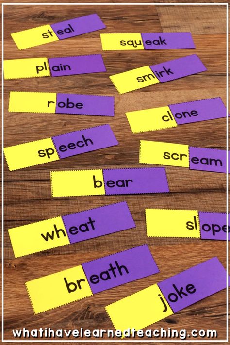 Teaching children that words contain recognizable chunks is key to developing reading fluency. As students read multisyllabic words, they gain a deeper understanding that words contain recognizable chunks. This is a tool that I used to teach and practice onset and rime with one-syllable words. It includes blends, digraphs, vowel teams, and many other phonics patterns. #firstgradereading #phonics #wordwork #learningtoread #readinggroup #teachertable #phonograms #readinginchunks Phonics Stations 2nd Grade, Onset Rime Activities, Onset And Rime Activities, Onset And Rime, Reading Foundational Skills, Differentiation In The Classroom, Multisyllabic Words, Interactive Charts, Vowel Teams