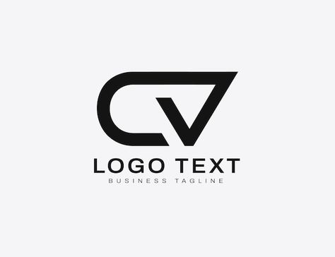 Cv logo branding identity corporate vect... | Premium Vector #Freepik #vector #marketing-logo Cv Logo Design, Cv Logo, Logo Software, Phone Logo, Marketing Logo, Corporate Logo, Vector Logo Design, Branding Identity, Letter Logo Design