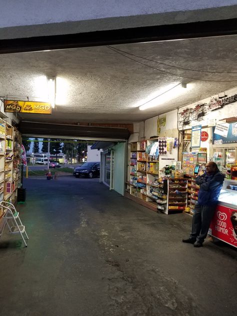 A drive-in Alta Dena convenience store. Only in Cali, dude. Old Convenience Store, Abandoned Convenience Store, Drive Thru Convenience Store, 80s Convenience Store, Convince Store, 7/11 Convenience Store, Feed Store, Abandoned 80s Mall, Liminal Spaces