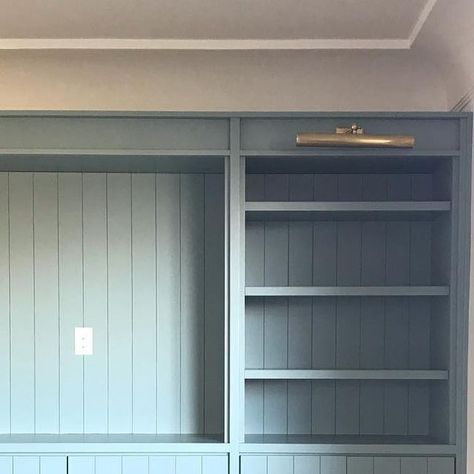 Heidi Caillier on Instagram: "Just a pretty built-in 💙. #heidicaillierdesign #custom #blue #woodworking" Heidi Callier, Heidi Caillier, February 19, Built Ins, Bookcase, Built In, Woodworking, Building, On Instagram