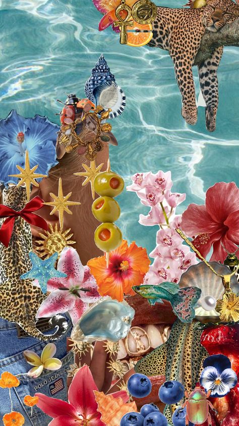 summer vibe !! Tropical Luxury Aesthetic, Beach Maximalism, Senior Crown, Issa Vibe, College Dorm Room Decor, Beach Bar, Welcome To The Jungle, Island Vibes, Maximalism