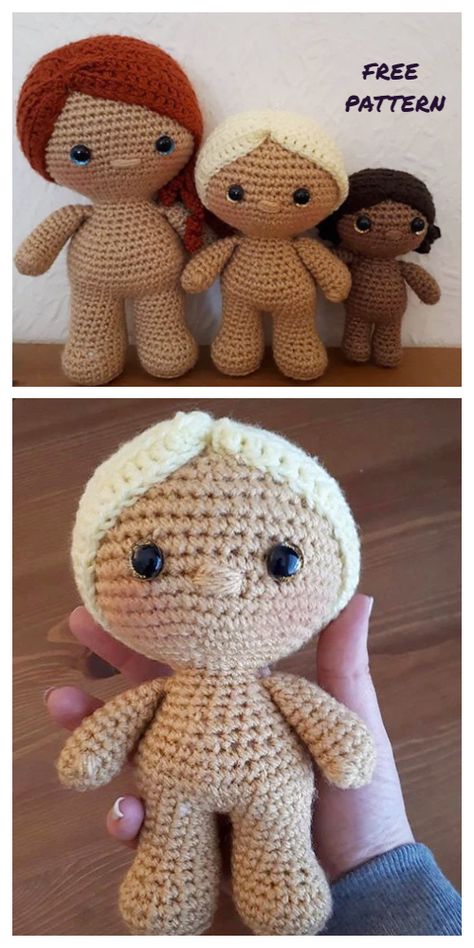 Amigurumi Little Weebee Doll Free Crochet Patterns Weebee Doll, Doll Amigurumi Free Pattern, Doll Patterns Free, Easy Knitting Projects, Crochet Dolls Free Patterns, Diy Magazine, Crochet Doll Pattern, Free Crochet Patterns, Doll Pattern