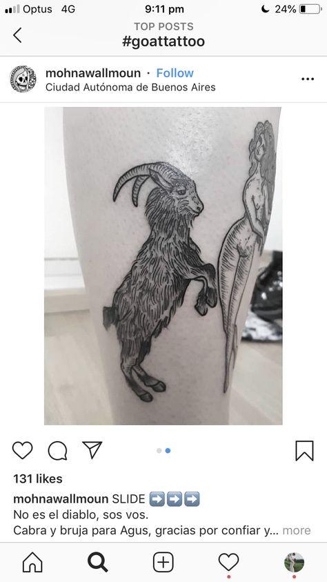 Goat Stomach Tattoo, Simple Goat Tattoo, Goat Traditional Tattoo, Black Phillip Tattoo, Black Goat Tattoo, Magic Tattoo Ideas, Black Magic Tattoo, Fantastic Tattoo, Tattoo Goat