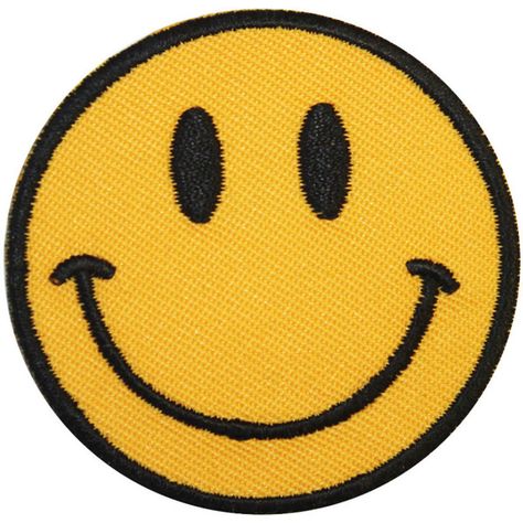 Small Smiley Face Iron On Patch Embroidery Sewing DIY Customise Denim... ($2.49) ❤ liked on Polyvore featuring home, home improvement, cleaning, accessories, pins and filler Smiley Face Embroidery, Smiley Face Patch, Patches And Pins, Yellow Smiley Face, Face Patches, Patch Embroidery, Smiley Faces, Sewing Diy, Cleaning Accessories