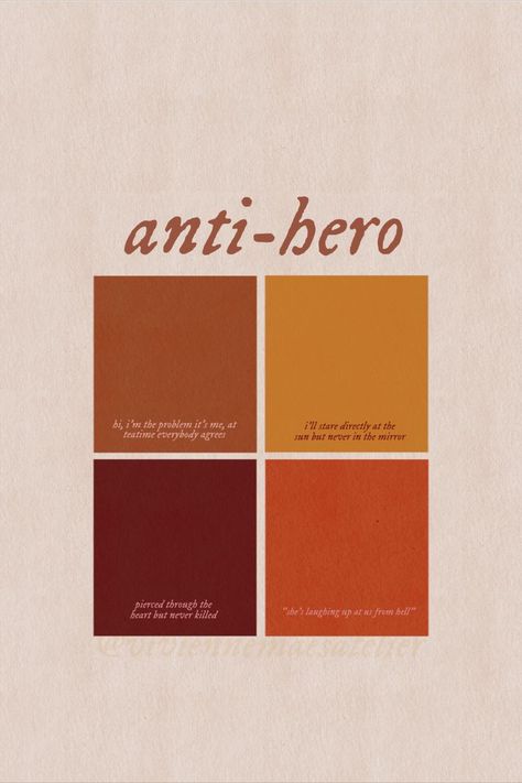 Anti Hero Taylor Swift Lyrics Wallpaper, Midnights Taylor Swift Color Palette, Taylor Swift Anti Hero Wallpaper, Anti Hero Poster, Anti Hero Taylor Swift Lyrics, Anti Hero Wallpaper, Anti Hero Aesthetic, Color Palette Graphic Design, Anti Hero Taylor Swift