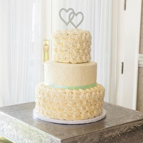 A Sweet Confession: Rosette 3-tier Wedding Cake 3 Tier Wedding Cakes, Tiered Wedding Cake, Second Weddings, Vanilla Cake, Wedding Cake, Wedding Cakes, Vanilla, Cake