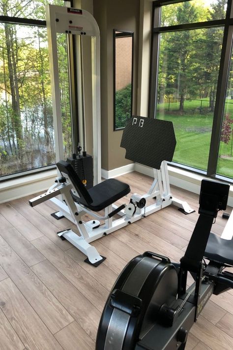 Seated Selectorized Leg Press Setup. Commercial Grade. Premium Glossy White Finish. Made in Canada🇨🇦 Featuring an upright position that is ideal for novices or deconditioned users. Force is transmitted through the user’s hips to the leg press, eliminating spinal compression -- #legpress #fitness #legday #strengthequipment #powerbodyfitness #workout #homegym #madeincanada #fitnessequipment #lowerbody Spinal Compression, Seated Leg Press, Diy Gym, Leg Press, Gym Gear, Legs Day, Lower Body, Row Machine, Home Gym