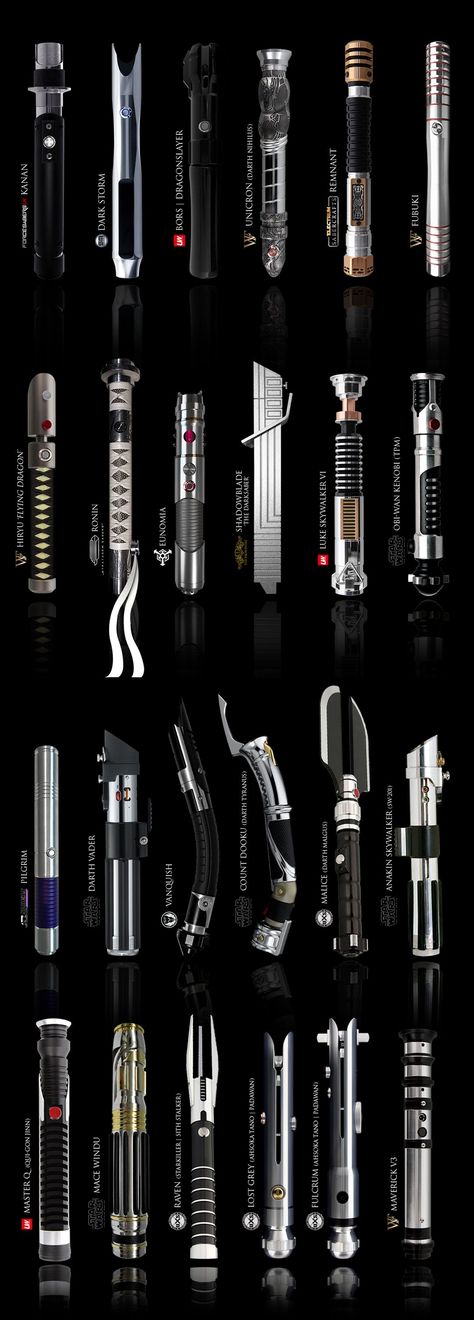 Star Wars Lightsaber Hilts, Star Wars Evil, Star Wars Lightsaber Hilt Designs, Jedi Lightsaber Hilt, Lightsaber Handle Design, Star Wars Blaster Design, Blasters Star Wars, Star Wars Lightsaber Designs, Lightsabers Design