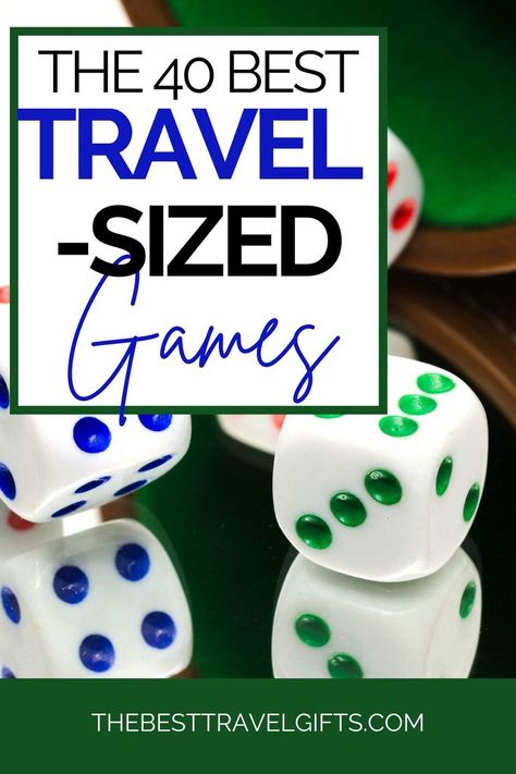 The 40 best travel-sized games with a photo of dices Travel Games For Adults, Diy Travel Games, Travel Gadgets Accessories, Fidgets Diy, Best Travel Gadgets, Must Have Travel Accessories, Games For Adults, A Piece Of Cake, Games For Teens