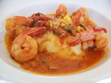 shrimp with red eye gravy and grits Southern Cooking Soul Food, Shrimp And Cheese Grits, Shrimp Grits Recipe, Red Eye Gravy, Cooking Soul Food, Wrapped Shrimp, Recipe Shrimp, Bacon Wrapped Shrimp, Cheesy Grits