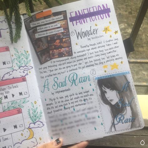 Nottally | Journal on Instagram: “✨January Fanfiction✨ Did I say that I will post my last weekly spread? Nevermind that 😂 I forgot that I made some books/fanfictions that I…” Weekly Spread, Reading Journal, I Forgot, My Last, I Said, Fanfiction, Bullet Journal, Book Cover, Reading