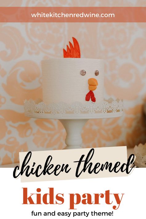 Chicken Themed Girls 1st Birthday Party. Decor, menu, and party favor ideas! Chicken Party Theme, Chicken Birthday Party, Dill Chicken Salad, Chopped Chicken Salad, Ruby Dee, Chicken Birthday, Chicken Party, Salad With Cucumber, 1st Birthday Party Decor