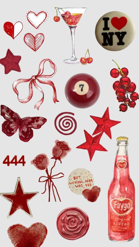 #red #readingaesthetic #aestehthic #taylorswift #redalbum Red Printable Stickers, Red Stickers Printable, Red Stickers Aesthetic Printable, Red Stickers Aesthetic, Stickers Aesthetic Printable, Red Scrapbook, Taylor Swift Red Album, Red And White Wallpaper, Pink Wallpaper Desktop