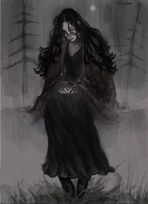 Scary Woman Art, Vampire Illustration Character Design, Dark Witch Character Design, Black Hair Character Art, D&d Oc, Swamp Woman, Witch Oc Art, Character Inspiration Aesthetic, Dark Witch Art