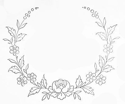 Embroidery Patterns can easy be transformed into wood burning patterns! Embroidery Stitches Flowers, Hand Embroidery Patterns Free, Embroidery Transfers, Hand Embroidery Flowers, Pola Sulam, Embroidery Patterns Vintage, Embroidery Monogram, Embroidery Flowers Pattern, Embroidery Patterns Free