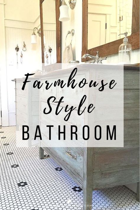 Industrial Farmhouse Bathroom, Farmhouse Style Bathroom, Farmhouse Style Lighting, Farmhouse Bathroom Design, Farmhouse Bathroom Decor Ideas, Bathroom Farmhouse Style, Vintage Industrial Decor, Country Bathroom, Industrial Interior Design