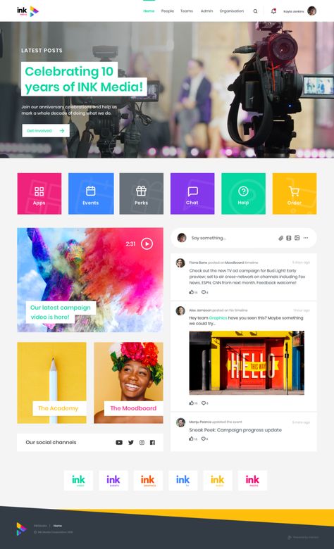 10 intranet design examples guaranteed to inspire your employees Signpost Design, Energy Dashboard, Sharepoint Design, Sharepoint Intranet, Hero Banner, Intranet Portal, Microsoft Sharepoint, Strong Branding, Portal Design