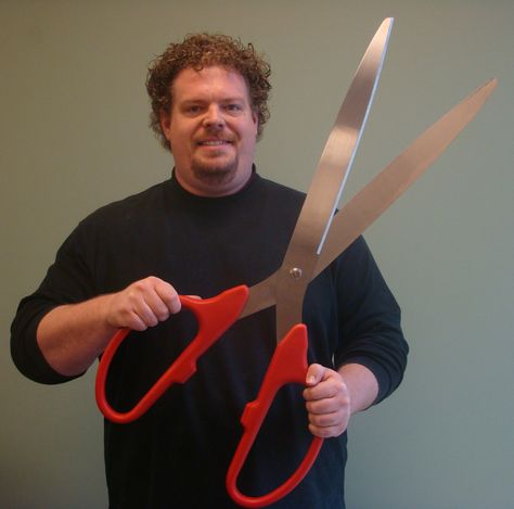 Awesome giant scissors from www.grandopeningstore.com Giant Scissors, Wood Props, Kids Church, Home Diy, I Hope, Canning, 10 Things, Blue