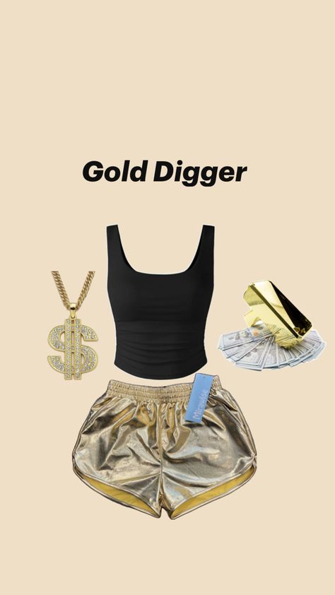 Digger Halloween Costume, Gold Digger Costume, Digger Costume, Gold Diggers, Gold Digger, Halloween Inspo, Costume Ideas, Halloween Costume, Carnival