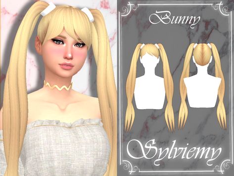 Bunny Hairstyle, Sims 4 Cc Hair, Jasmine Hair, All Hairstyles, Sims Hair, Hair Setting, Sims 4 Cas, Sims Community, Sims 4 Cc Finds