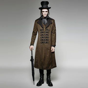 Shop Men's Steampunk Clothing and Fashion | Buy Online from Australia – Page 2 – OtherWorld Fashion Rave Men, Spring Windbreaker, Duke Of Wellington, Windbreaker Outfit, Gothic Jackets, Steampunk Industrial, Blazer Pattern, Long Coat Jacket, Outwear Women