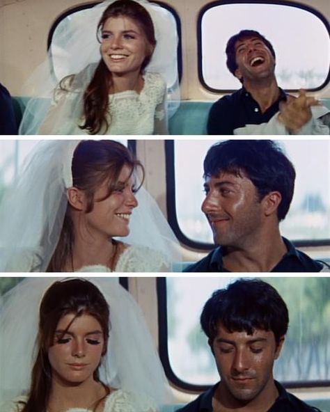 The graduate.  Best movie ending ever. The Graduate Movie, The Graduate 1967, Katharine Ross, Gena Rowlands, Michelangelo Antonioni, Marcello Mastroianni, Dustin Hoffman, Iconic Weddings, Faye Dunaway