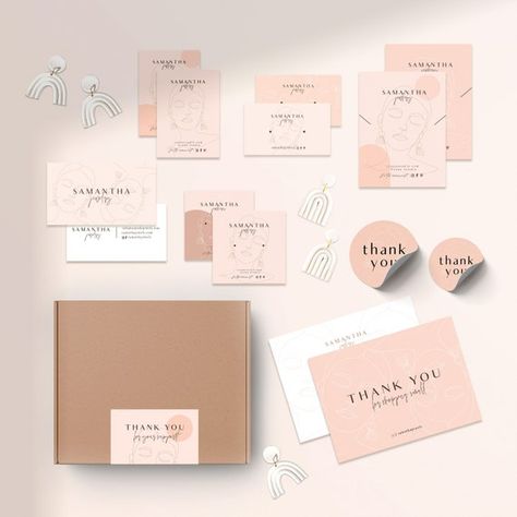 Earring Cards Template, Jewelry Packaging Diy, Jewelry Business Card, Jewelry Template, Card Packaging, Jewellery Business, Jewelry Display Cards, Card Necklace, Packaging Ideas Business