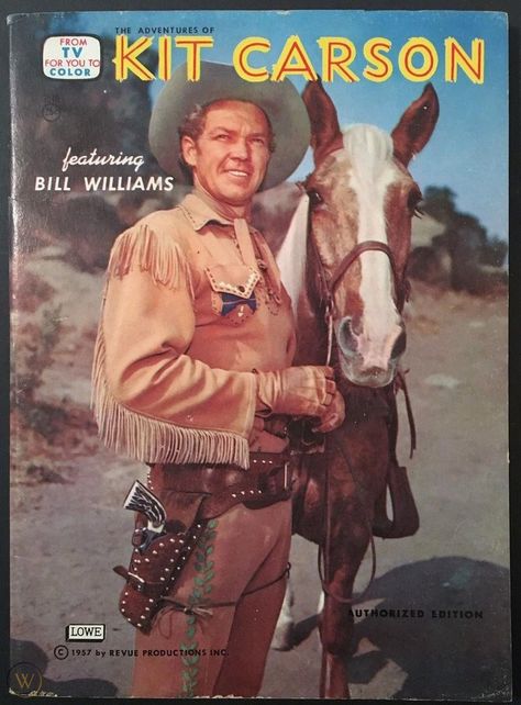 1957 "ADVENTURES OF KIT CARSON" UNUSED COLORING BOOK - TV COWBOY WESTERN STAR | #1915401609 Cory Carson, Kit Carson, Mouse Color, Western Star, Tv Westerns, The Virginian, Color Kit, Book Tv, Cowboy Western